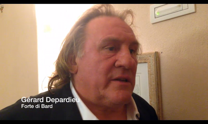 Gérard Depardieu al Forte di Bard