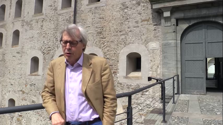 Vittorio Sgarbi e il Forte di Bard