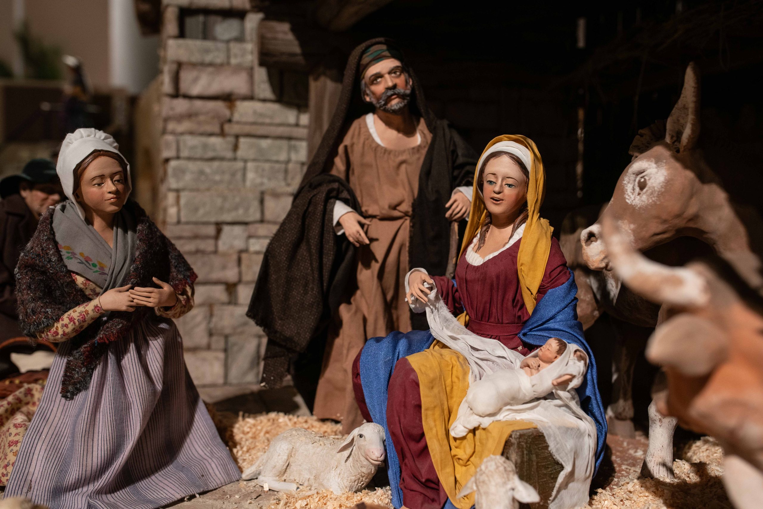 The Provençal nativity scene of Arles on display at the Bard Fort